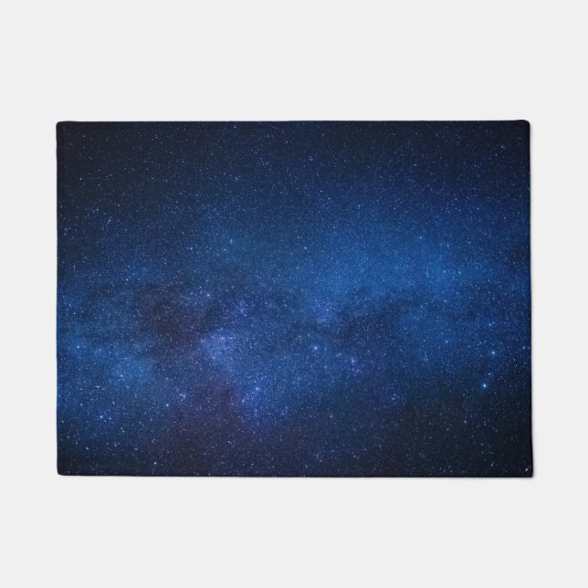 Blauer Sternenhimmel | Zazzle_Growshop. Fußmatte (Vorderseite)