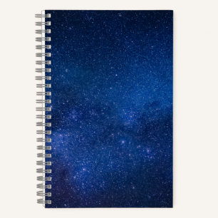Blauer Sternenhimmel Zazzle_Growshop. Notizbuch