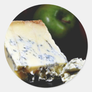 Blauer Stilton Käse Runder Aufkleber
