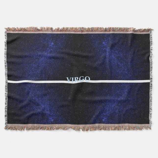 Blauer stilvoller Galaxienhaufen Virgo Decke (Vorderseite)