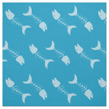 Blauer Stoff für Fischknochen