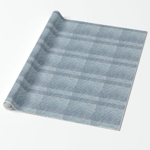 Blauer Stoff Geschenkpapier