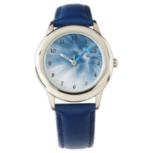 Blauer Strahlen beobachten Armbanduhr