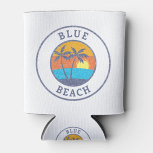 Blauer Strand, Puerto Rico verblasster klassischer Dosenkühler
