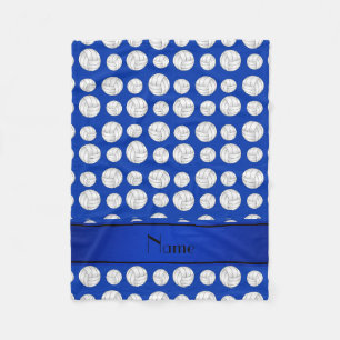 Blauer Streifen der blauen Volleyball des Fleecedecke