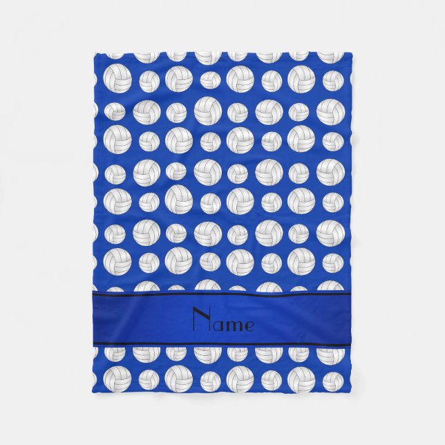 Blauer Streifen der blauen Volleyball des Fleecedecke (Vorderseite)