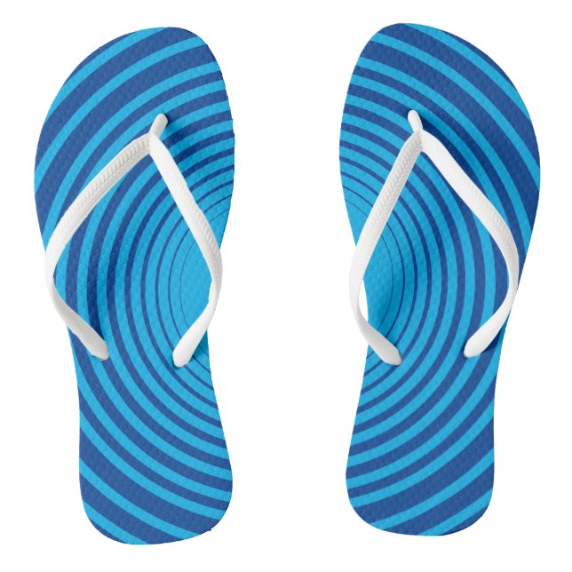 Blauer Streifen Flip Flops - Farben auswählen (Fußbett)