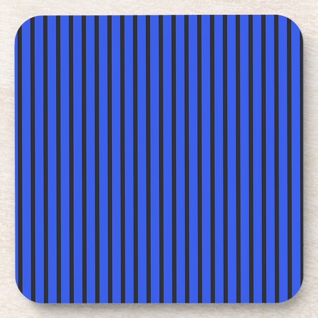 Blauer Streifen Getränkeuntersetzer (Vorderseite)