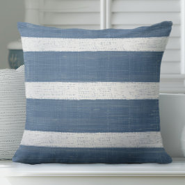 Blauer Streifen Kissen