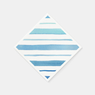 Blauer Streifen Serviette