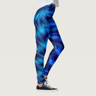 Blauer Strudel Leggings