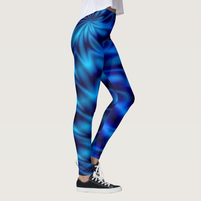 Blauer Strudel Leggings (Rechts)