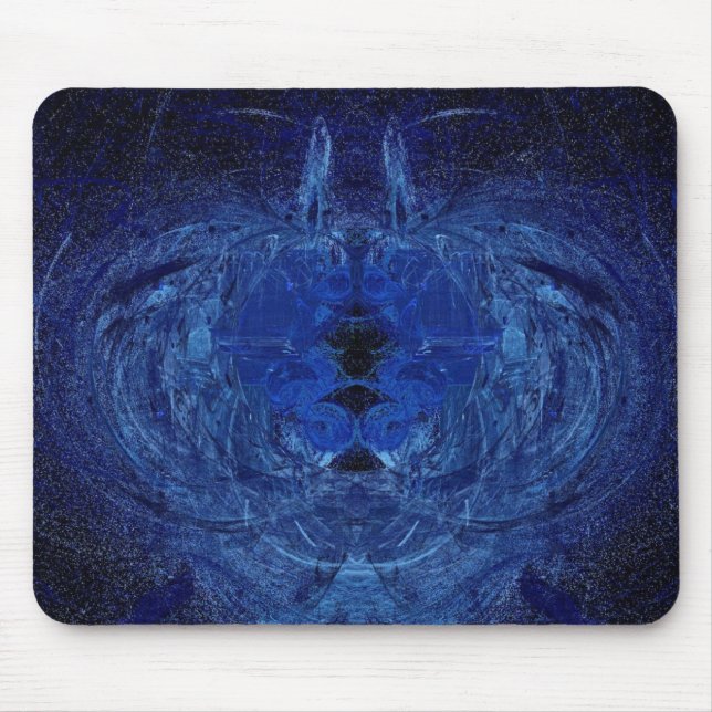 Blauer Strudel Mousepad (Vorne)