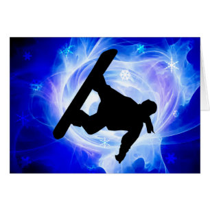 Blauer Strudel-Schneesturm