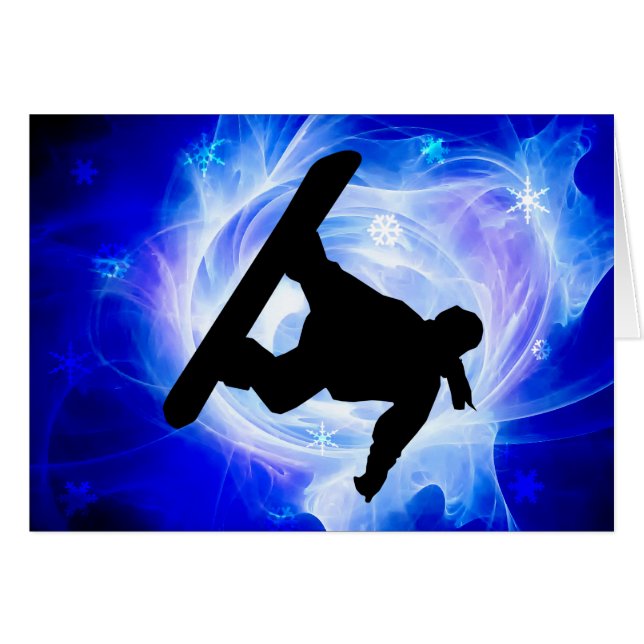 Blauer Strudel-Schneesturm (Vorderseite (Horizontal))