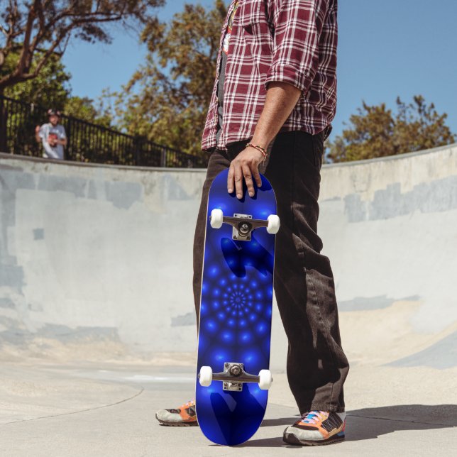 Blauer Strudel Skateboard (Außenbereich2)