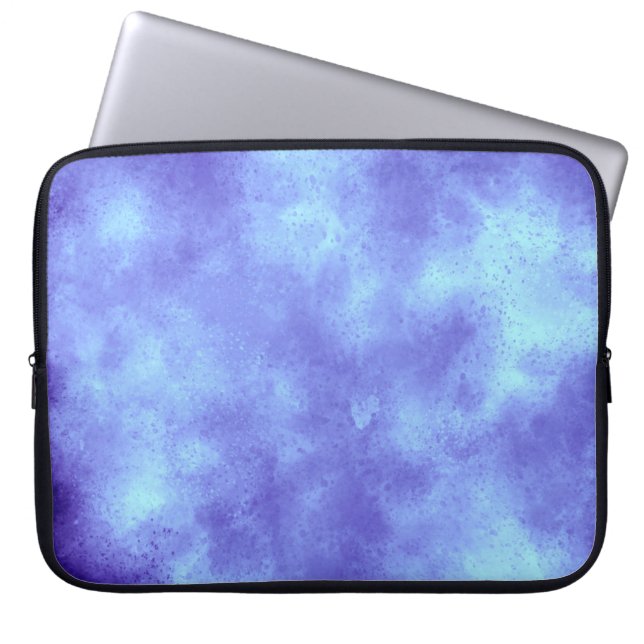 Blauer Sturmwolkeneffekt Laptopschutzhülle (Vorderseite)