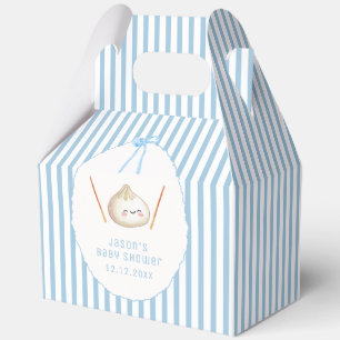 Blauer süßer Jungenbogen Asiatische Baby-Dumpling- Geschenkschachtel