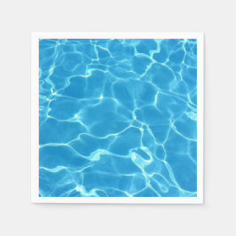Blauer Swimmingpool Blaues Wasser Serviette