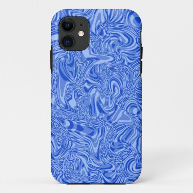 Blauer Swirl Case-Mate iPhone Hülle (Rückseite)
