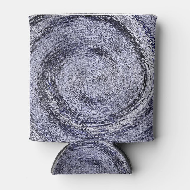 Blauer Swirl Dosenkühler (Vorderseite)