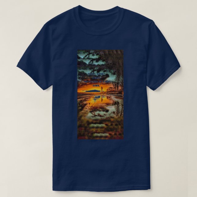 Blauer T - Shirt (Design vorne)