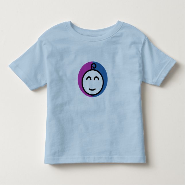 Blauer T - Shirt für Kleinkinder (12M-5T) (Vorderseite)