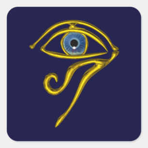 BLAUER TALISMAN, Detail Quadratischer Aufkleber