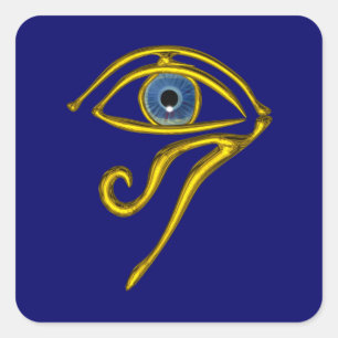 BLAUER TALISMAN, Detail Quadratischer Aufkleber