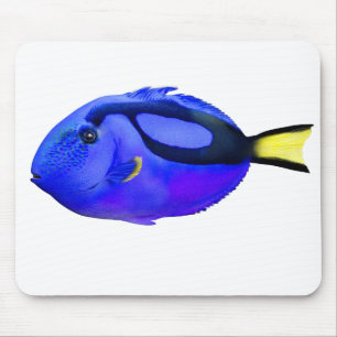Blauer Tang Salzwasserfisch Mousepad