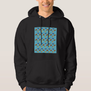 Blauer Tang und Kaninchenfisch Hoodie