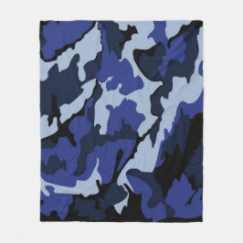 Blauer Tarnflockendecke Fleecedecke
