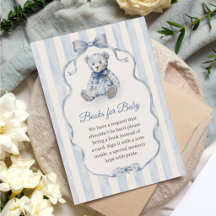 Blauer Teddybär-Junge-Baby-Party