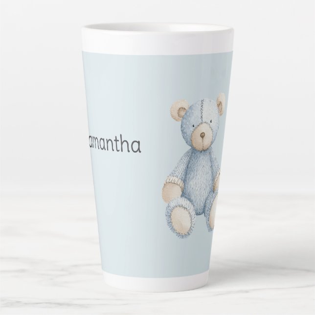Blauer Teddybär   Milchtasse (Vorderseite)