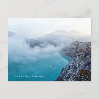 Blauer Teignebel aus dem Schwefelkrater Postkarte