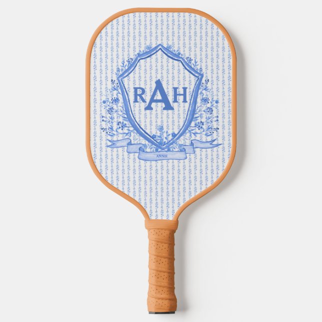 Blauer Teppichkern Pickleball Paddle (Vorderseite)