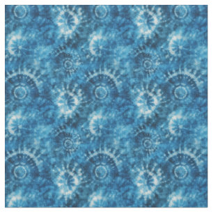 Blauer Tie-Dye Stoff