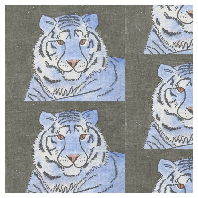 Blauer Tiger Stoff (Nahaufnahme)