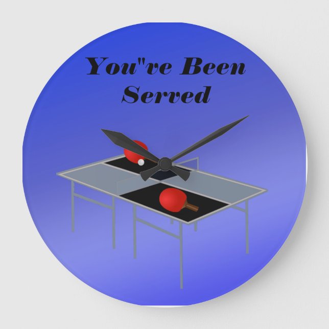 Blauer Tischtennis, Uhr (Vorderseite)