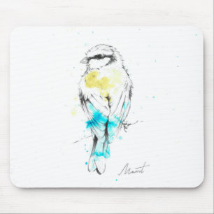 Blauer Tit Mousepad