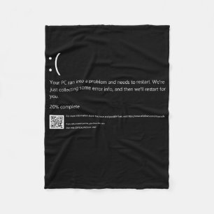 Blauer Todesschirm Es Geek Halloween-Party Diy C Fleecedecke