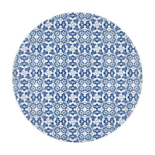 Blauer Ton Schneidebrett (Vorderseite)