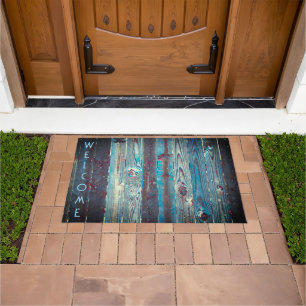 Blauer Tonersatz Doormat Fußmatte