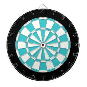 Blauer Topas Schwarz und Weiß Dartscheibe