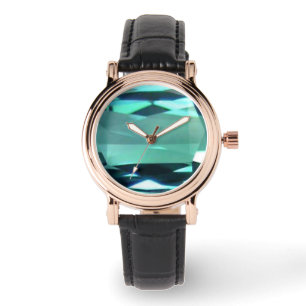Blauer Topaz 4 Armbanduhr