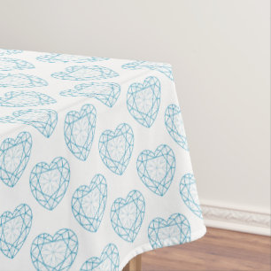 Blauer Topaz-Edelsteine Tischdecke