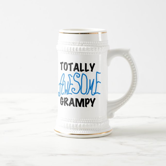 Blauer Total Phantastische graue Hemden und Gesche Bierglas (Rechts)