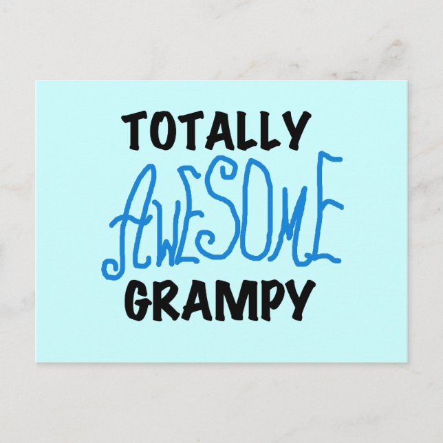 Blauer Total Phantastische graue Hemden und Gesche Postkarte (Vorderseite)