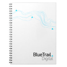 Blauer Trail Digital Spiralblock