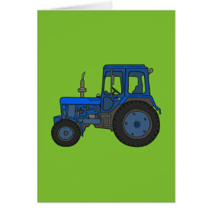 Blauer Traktor